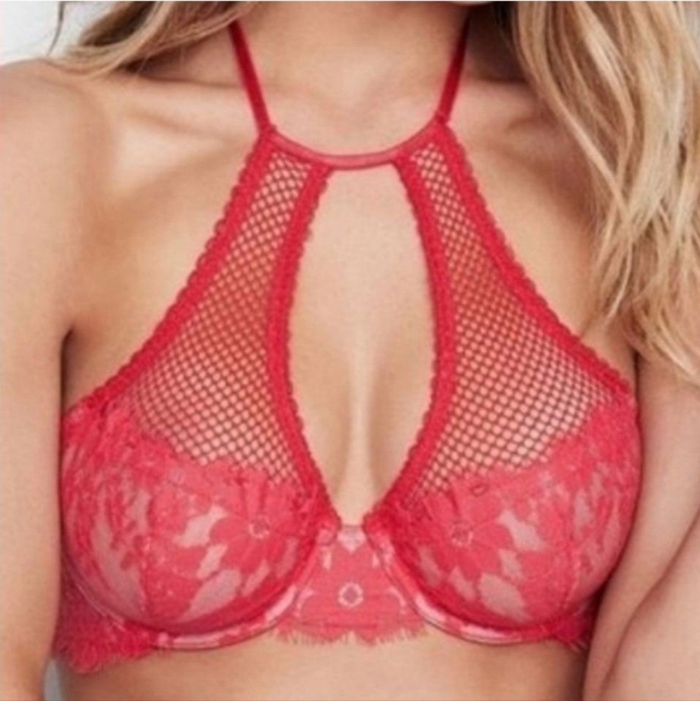 VS Dream Angels Halter Unlined Demi 34D